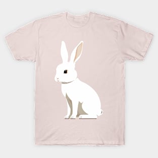 White Rabbit Sitting T-Shirt